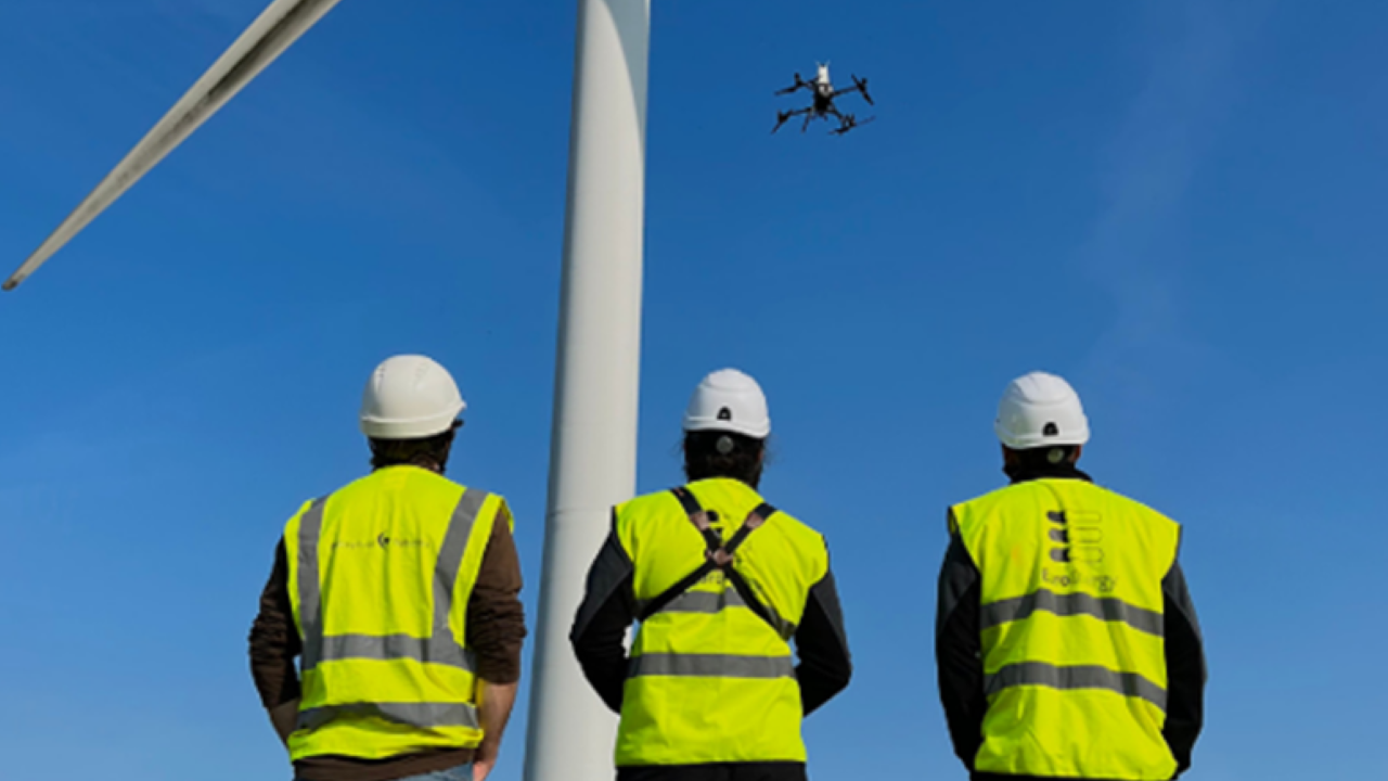 This is an image of the EuroEnergy team flying our Dhalion drone
