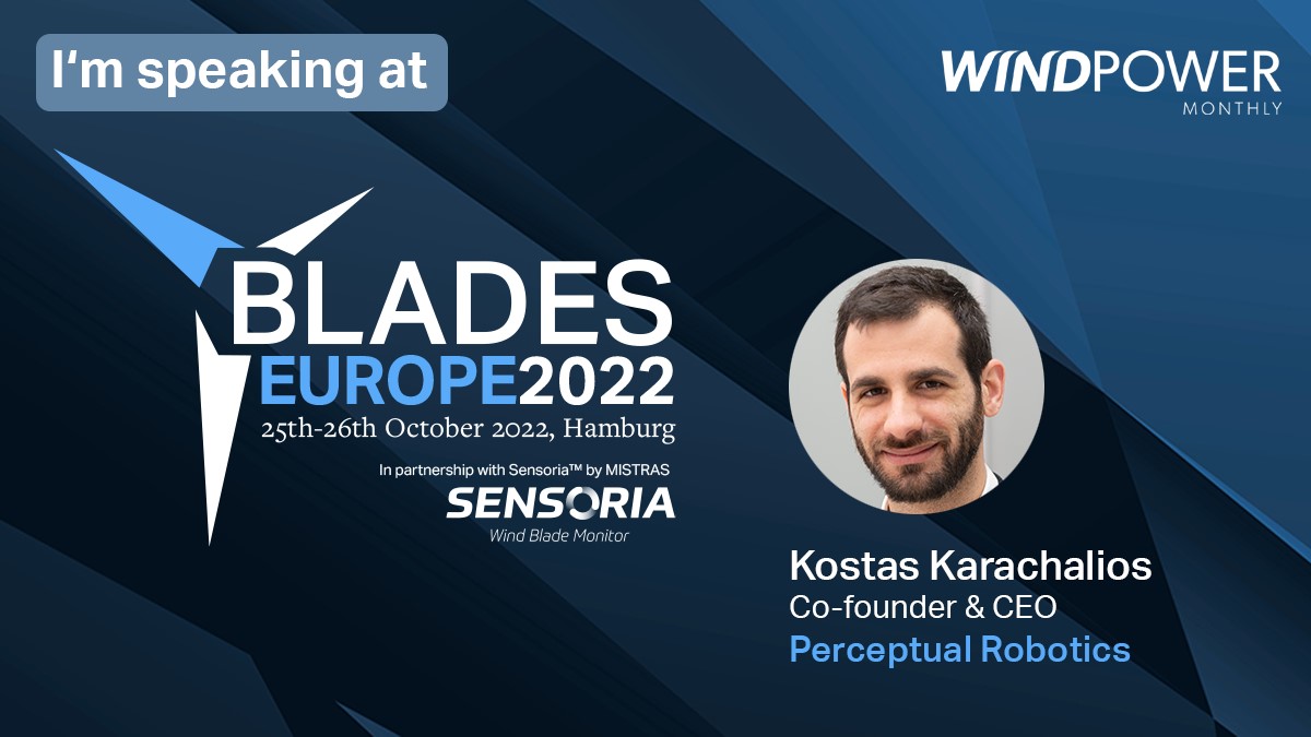 This is an image detailing that Kostas will be at Blades Europe 2022