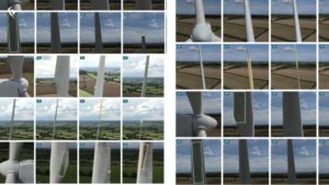 wind turbine blades images with damages