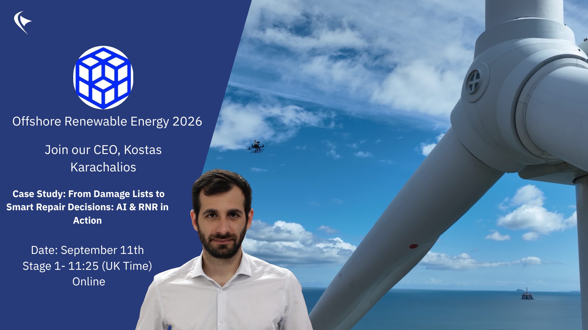 A save-the-date graphic for Kostas' ORE Tech 4.0 speaking session on 11 September
